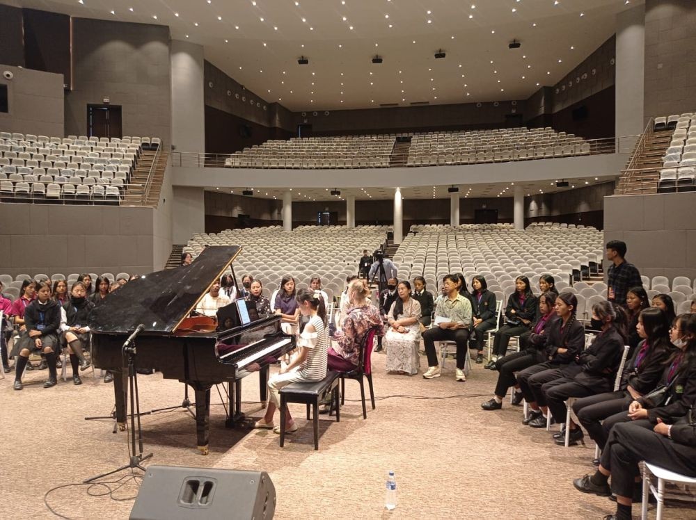 Master classes and workshop conducted as part of 4th edition of the Brillante Piano Festival in Kohima. (Morung Photo)